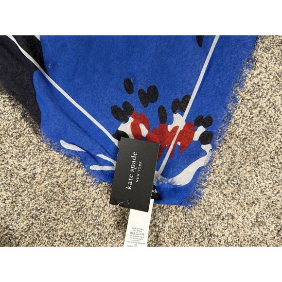 Kate Spade Springtime Bloom Modal Square Scarf 46" x 46"  NWT $98 - Picture 10 of 11